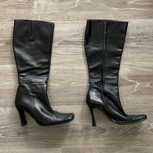 Browns Shoes Shoes - Browns Shoes Black Leather Knee High Boots.